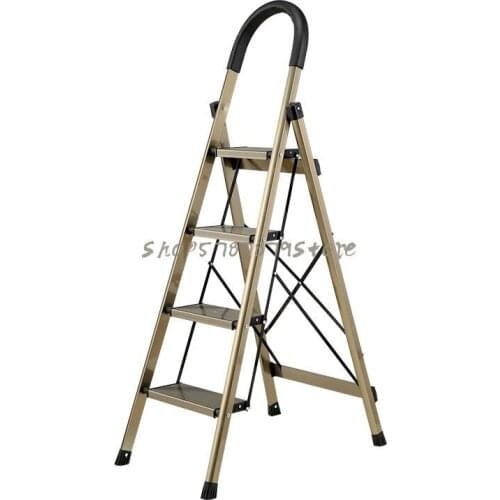 Household Folding Ladder, Herringbone Ladder, Engineering Ladder, Thickened Aluminum Alloy Indoor Portable Multi-function S