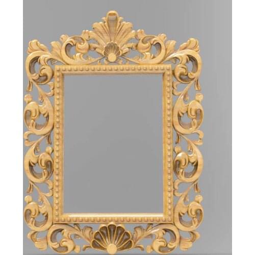 Digital file decor frame 3d model relief for cnc carving engraving in STL file format