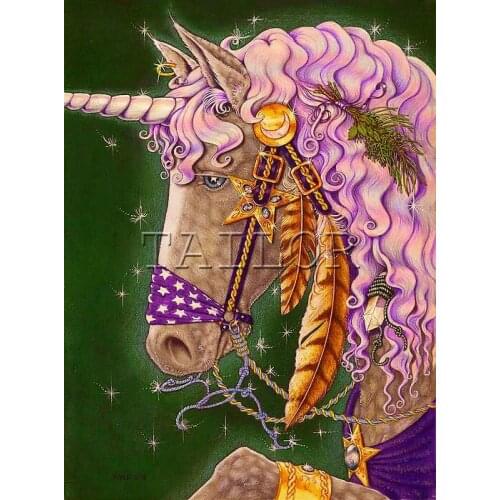 Cuadros full square 5d diamond painting kit set complet embroidery mosaic Cross stitch dirll drawing animal horse unicorn art 13