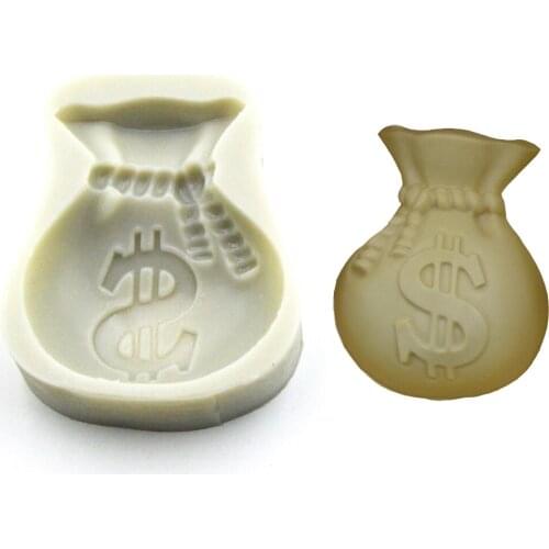 Baby Series Money Bag Liquid Cake Decoration Silicone Mold Handmade soap Chocolate Mold DIY Baking tools
