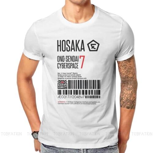 Neuromancer Henry Dorsett Case Novel Mens TShirt Hosaka Ono Sendai Cyberspace 7 Label Fashion T Shirt Harajuku Sweatshirts