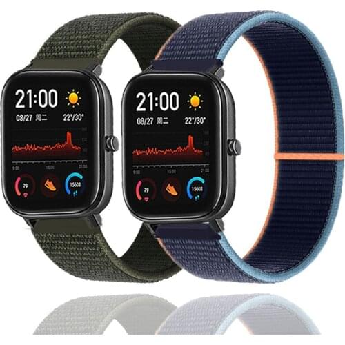 Nylon Loop Strap Nylon Loop Strap For Ticwatch E3 E C2+ Watch Band For Ticwatch Pro 3 GPS Smart Nylon Watch Band Women Bracelets