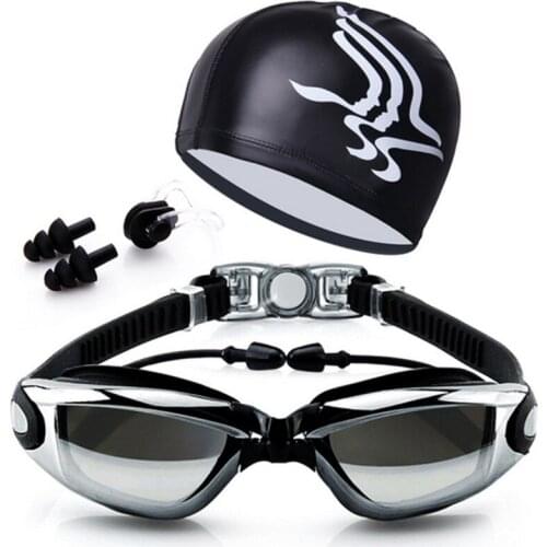 Professional Swimming goggles HD Anti-Fog 100% UV adjustable glasses belt swim goggle adult Waterproof prescription glasses A5