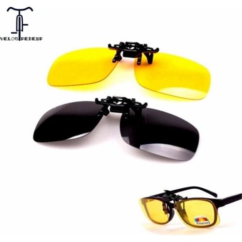 Anti-UV Cycling Night Vision Clip on Glasses Polarized Clip Glasses for Bicycles Box Men Women Cycling Goggles Sport Sunglasses