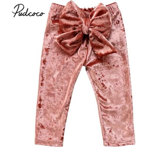 Autumn Winter Baby Girls Leggings 2020 Thick Warm Pants Kid Girl Bow-knot Plus Velvet Pants Children Vintage Flowers Trousers