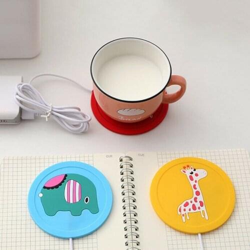 USB Power Suply Tea Coffee Cup Mug Warmer Heating Cup Mat Pad Coasters for Office NW