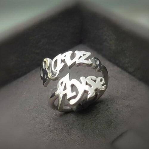 Personalized 2 Two Is Silver Ring
