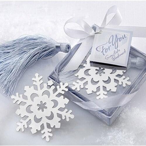 Silver CROSS Snowflake Heart BOOKMARK BABY CHRISTENING GIFT