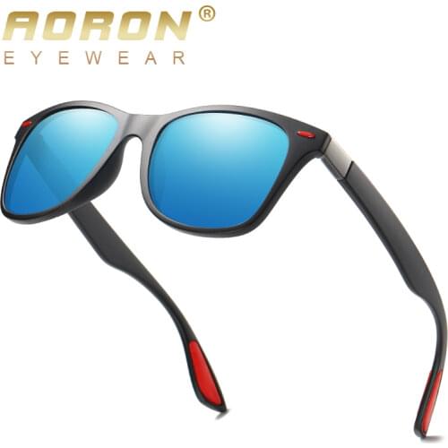 AORON Polarized Sunglasses for Men and Women Classic Retro Design Square Frame Sun Glasses 100% UV Protection