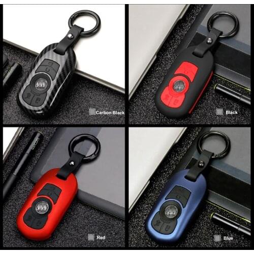 Car Smart 5 Button Remote Key Cover Case Holder Protect Keyeather Keychain Keyring for BUICK REGAL LACROSSE E Style Keycase