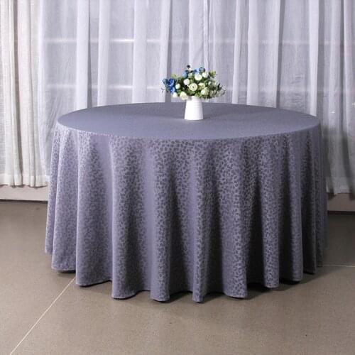 Violetmoon Jacquard Tablecloths On The Table