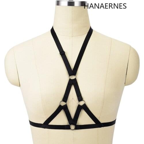 Women Gothic Clothes Garters Party Hot Dance Bdsm Lingerie Adult Bustier Corsets Leather Garter Goth Clothes Harness Bra