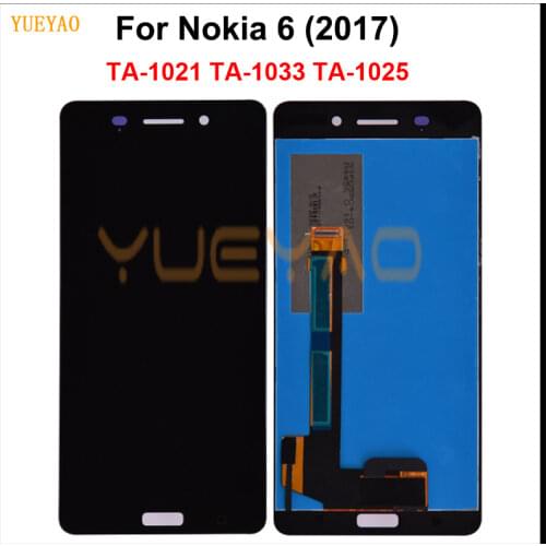 For Nokia 6 N6 TA-1021 LCD Display Touch Screen Digitizer Assembly Replacement Parts For Nokia6 TA-1033 TA-1025 5.5" Screen