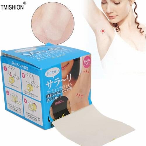 1 Roll Disposable Armpit Prevent Sweat Pads Transparent Underarm Dry Dry Antiperspirant Sticker Keep Dry Sticker