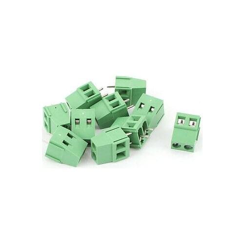 10 Pcs MG129-2P 2 Pin PCB Mount 5.08mm Screw Terminal Barrier Blocks 300V 10A