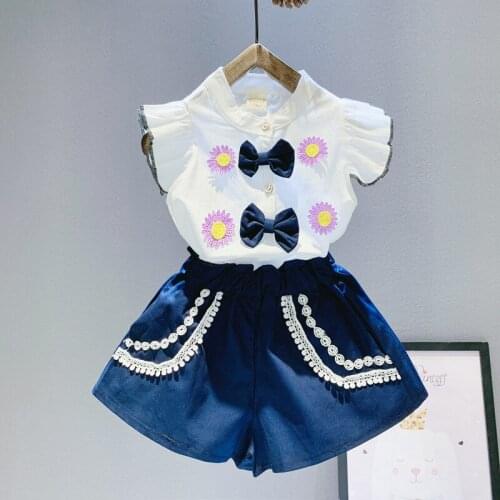 2pcs Toddler Kids Baby Girls Outfits Lolly T-shirt Tops+short Pants Clothes Set New Born Baby Clothes Infant