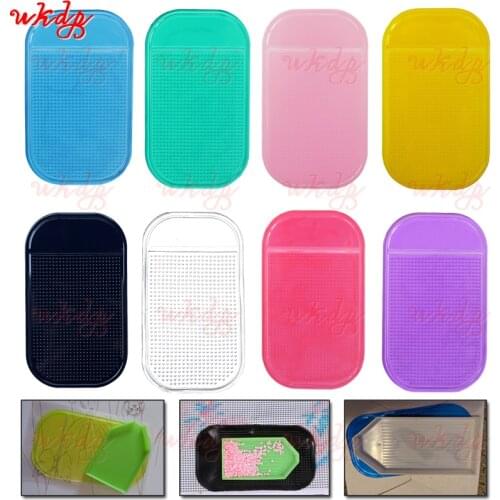 8pcs/set 8colors Magic Sticky Mat For 5D Diamond Painting Embroidery Accessories DIY Tool Diamonds Tray Holder For Holding Tray