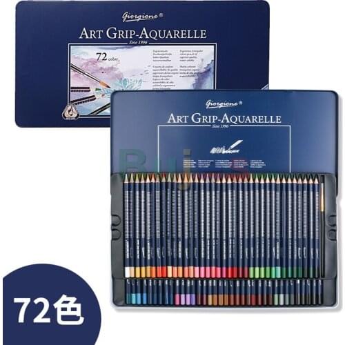 Giorgione 12 24 36 48 72Colors Premium Soft Aguarela Lapis Profissional Triangulo Desenho A Lapis De Cor Soluvel Em Agua