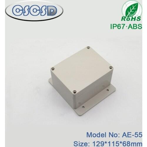1pcs/lot 129*115*68mm ABS plastic electronic enclosure with hinge electrical junction box for outdoor monitor