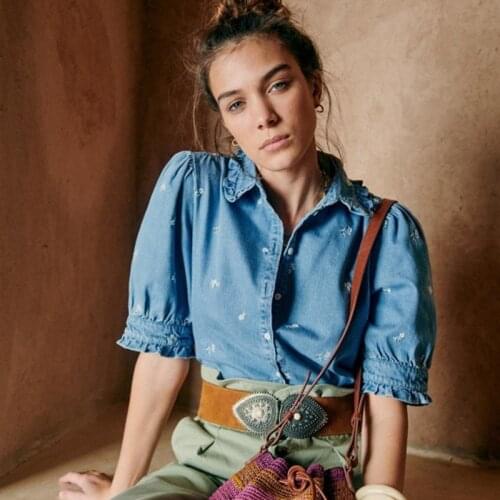 Женские джинсовые рубашки Lucky Pocket China At AliExpress