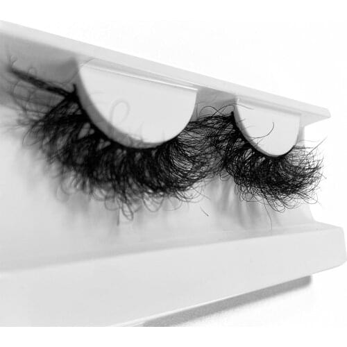 MIKIWI Fluffy Mink Eye Lashes 25 MM Real 3D Dramatic Long Eyelashes Makeup In Bulk 100% Handmade Resuable Natural Messy Eyelash