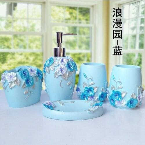 Toothpot Set for Couple Toothpot Five Kits of Gift Set for Newlyweds'Toothbrushing and Mouthwash Cup for Wedding Celebration