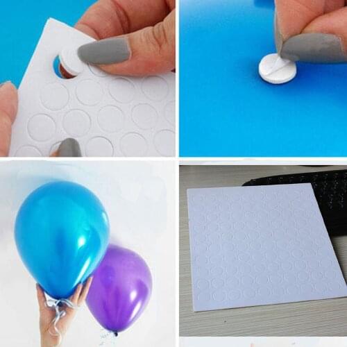 100 Points Balloon Attachment Glue Dot Attach Balloons To Ceiling Or Wall Stickers Birthday Party Wedding Supplies