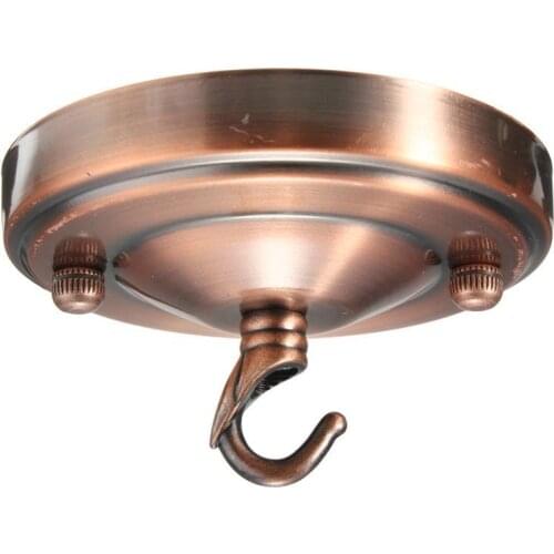 Retro Ceiling Hook Plate Chandelier Pendant For Home Lamp Light Fitting