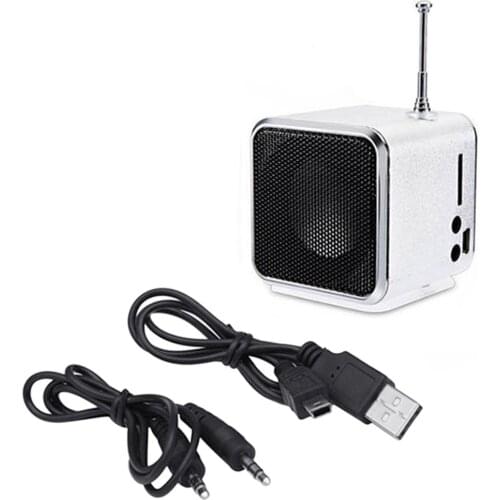 Portable Td-V26 Digital Fm Radio Speaker Mini Fm Radio Receiver With Lcd Stereo Speaker Support Micro Tf Card