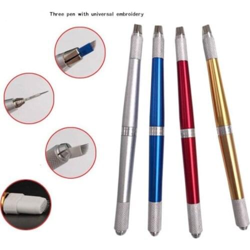Professional Tebori Microblading pen for permanent makeup machine Manual eyebrow pen Make up Microblading Pen 3 in 1
