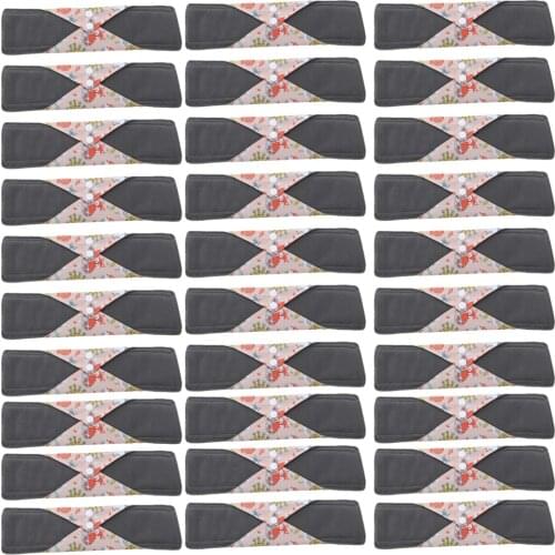 30Pcs 30x18cm Heavy Flow Bamboo Cloth Menstrual Sanitary Pads Reusable Washable