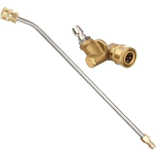 Novel-1 Pcs Quick Connecting Pivoting Coupler & 1 Pcs High Pressure Washer Gutter Rod