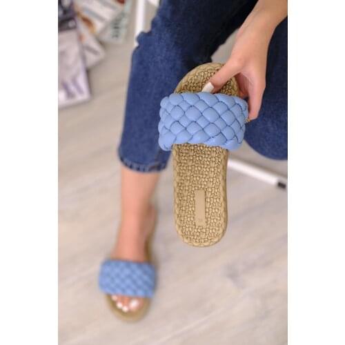 Rosita Bubble Model Straw Looking Women Slippers