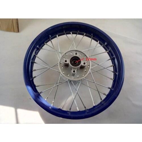 12/14/16/17/19 Inch 32/36 Spokes Holes Steel Dirt Bike Motorcycle Wheel Rims