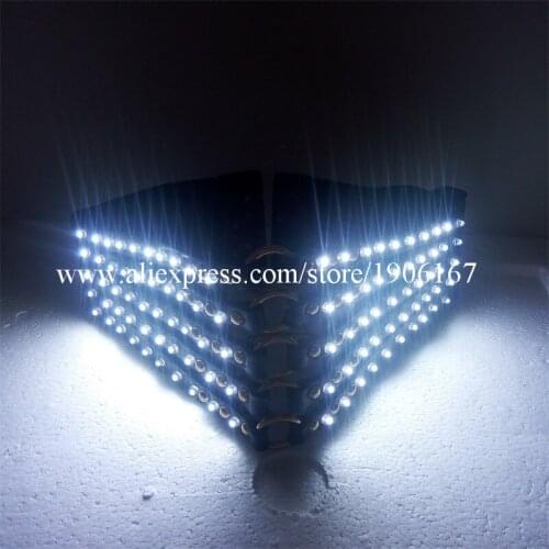 Led Sexy Lady Night Club Bar Dance Wear Led Luminous Suit Girdle Costume For Women Free Shipping