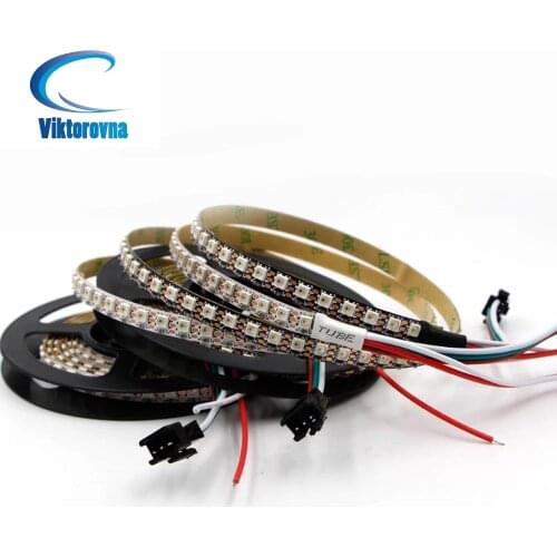 5V Narrow 4mm 5mm 8mm WS2812B Led Strip light WS2812 WS2812b 5050 3535 RGB Individually Addressable Pixel Stripe S type PCB 1/2m