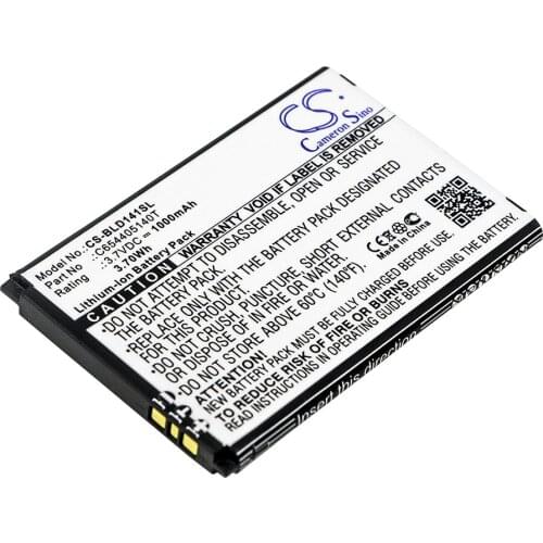 Cameron Sino Mobile SmartPhone Replacement Li-ion Battery 1000mAh For C654405140T Cubot D140K, D141K, Dash J Free Tools