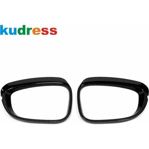 For Honda Accord 2018 2019 2020 Carbon Fiber Rearview Mirror Rain Shield Sun Visor Shade Cover Trim Car Styling Accessories