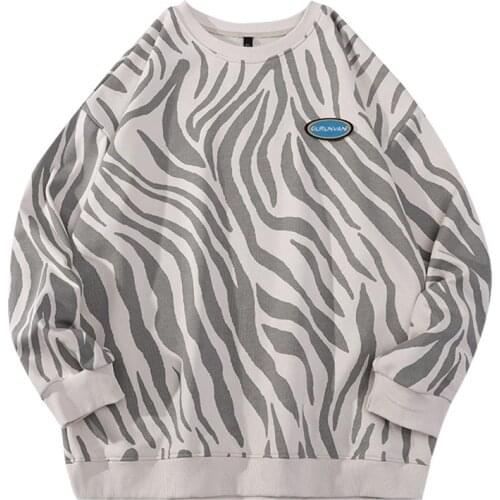 2021 Autumn Loose Hoodies Women Sweatshirts Fahion Stripe Cotton O Neck Long Sleeve Woman Basic Tops Clothes Female Pullovers