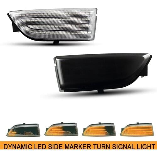 72SMD Repeater Dynamic Amber LED Turn Signal Light For Ford Everest 2015-2019 Ranger T6 Raptor Wildtrak Car Side Inidcator