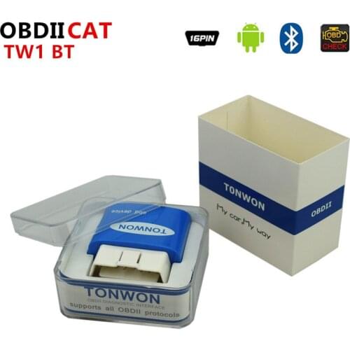 10PCS TONWON TW1 OBD2 Scanner Auto Diagnostic Tool BT3.0/BT4.0/WIFI Car Engine Light For iOS /Android Same as Vgate icar1 OBDII