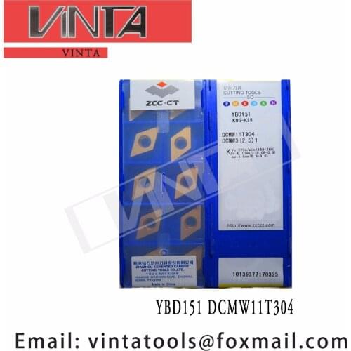 Free shipping high quality YBD151 DCMW11T304 cnc carbide turning inserts