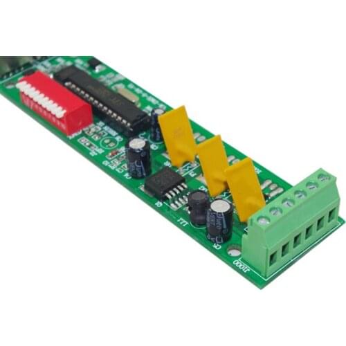 Fast shipping 10pcs 3 CH dmx512 dimmer Controller,3 channel dmx512 dimmer 3CH RGB DMX512 decoder,RJ45 CA-DMX-BAN