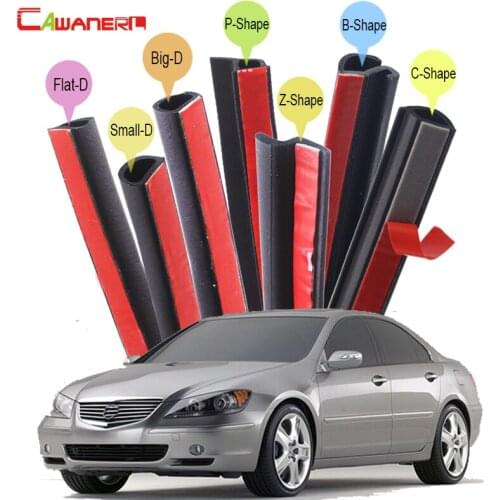 Cawanerl New Car Seal Sealing Strip Kit Sound Insulation Rubber Weatherstrip Seal Edge Trim For Acura CL ILX Integra Legend RL