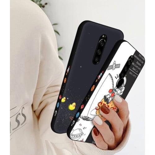 Side Print Phone Case For Sony Xperia 5 2019 XZ4 XZ1 Compact XZ XZ 2 XZ3 Space Astronaut Back Cover For Xperia 1 10 Plus