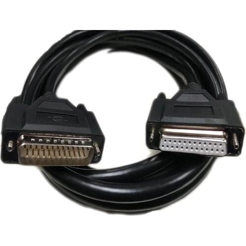 Black DB25 25 pin Male to Male DB25 Female to Female D-SUB Signal Breakout Terminal Connector Cable 50cm 1/1.5/2/3/5/10m