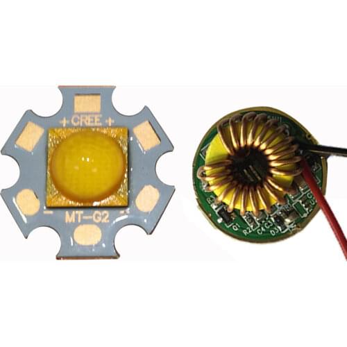 Cree XLamp MTG-2 MTG2 18W 18V 1A Warm White 3000K High Power LED Emitter Diode + DC12-15V 26mm 1 Mode 18W MT-G2 Driver