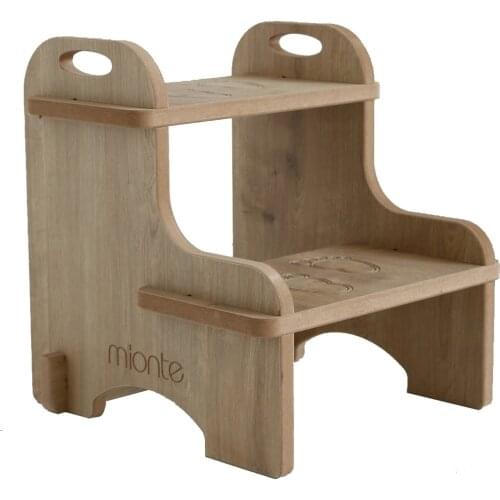 Wooden Montessori Stool Children Bathroom Wc Stair Step Disassembled (Suitable For Use For Toilet Bowl )