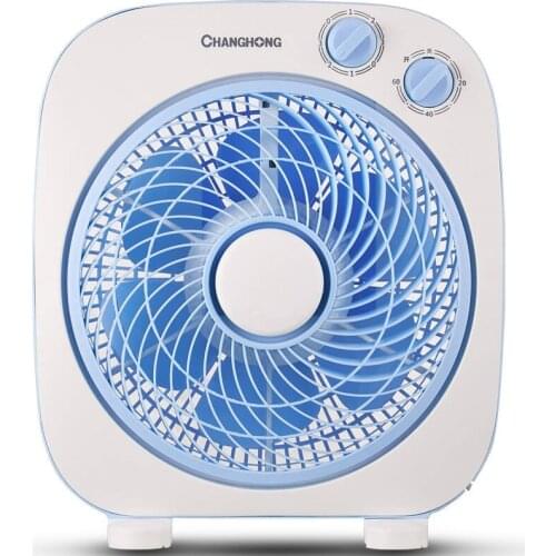 ITAS22004 Portable Desktop Silent Square Timing Electric Fan Household Floor Fan Dormitory Vertical Turntable Fan Strong Wind