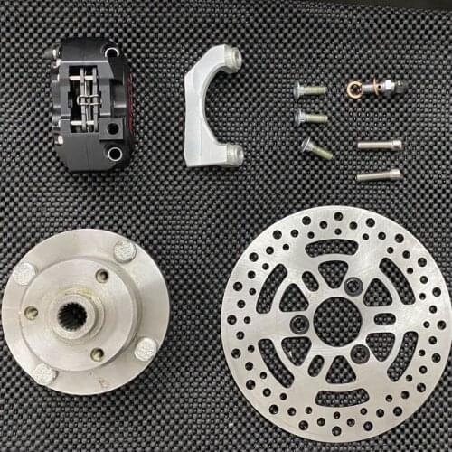 Rear disk brake kit for RUCKUS GY6 hub support bracket assembly